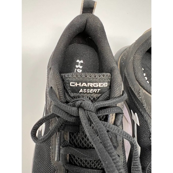 Under Armour Women's Charger Assert Black‎ White Size 7 - Picture 8 of 9
